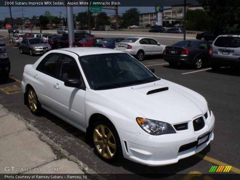 Aspen White / Anthracite Black 2006 Subaru Impreza WRX Sedan