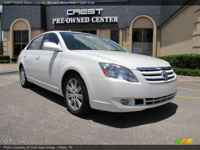 Blizzard White Pearl / Light Gray 2007 Toyota Avalon Limited