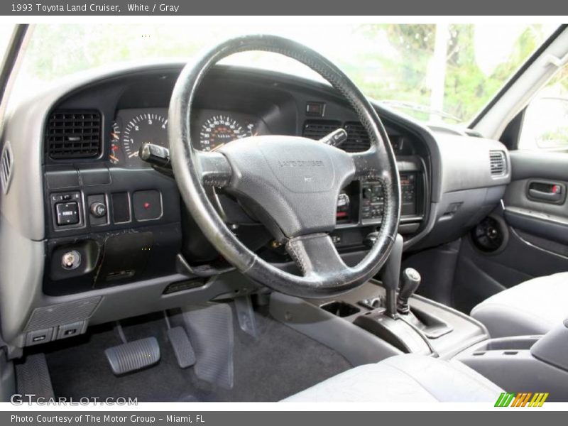 White / Gray 1993 Toyota Land Cruiser
