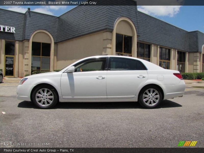 Blizzard White Pearl / Light Gray 2007 Toyota Avalon Limited