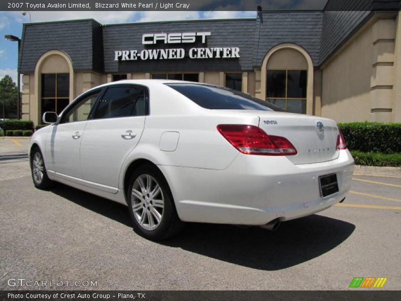 Blizzard White Pearl / Light Gray 2007 Toyota Avalon Limited