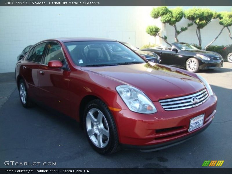 Garnet Fire Metallic / Graphite 2004 Infiniti G 35 Sedan