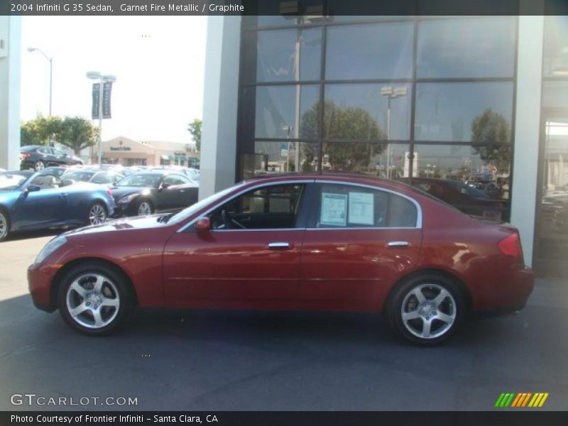 Garnet Fire Metallic / Graphite 2004 Infiniti G 35 Sedan