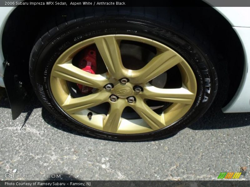 Aspen White / Anthracite Black 2006 Subaru Impreza WRX Sedan