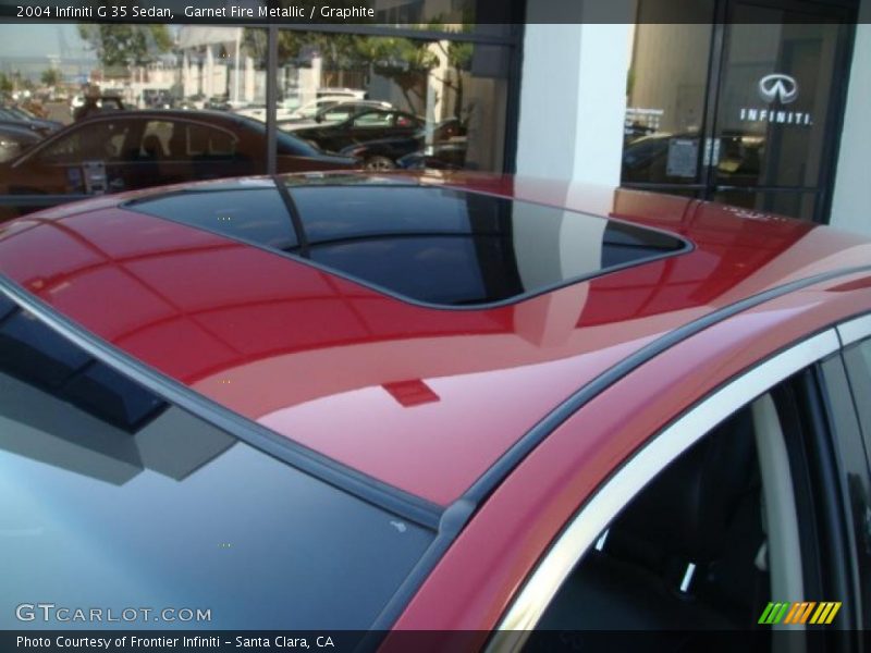 Garnet Fire Metallic / Graphite 2004 Infiniti G 35 Sedan