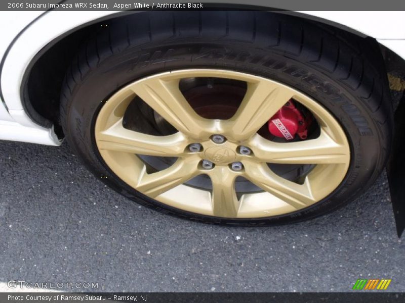 Aspen White / Anthracite Black 2006 Subaru Impreza WRX Sedan