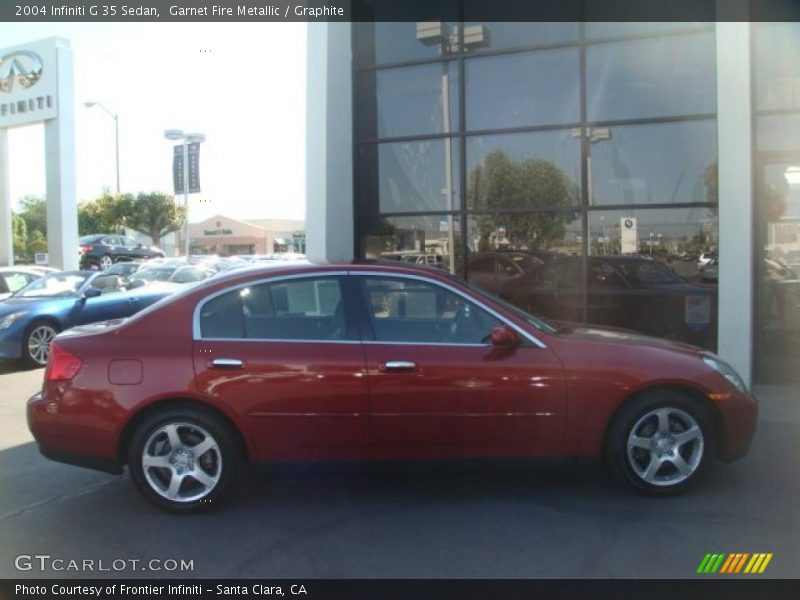 Garnet Fire Metallic / Graphite 2004 Infiniti G 35 Sedan