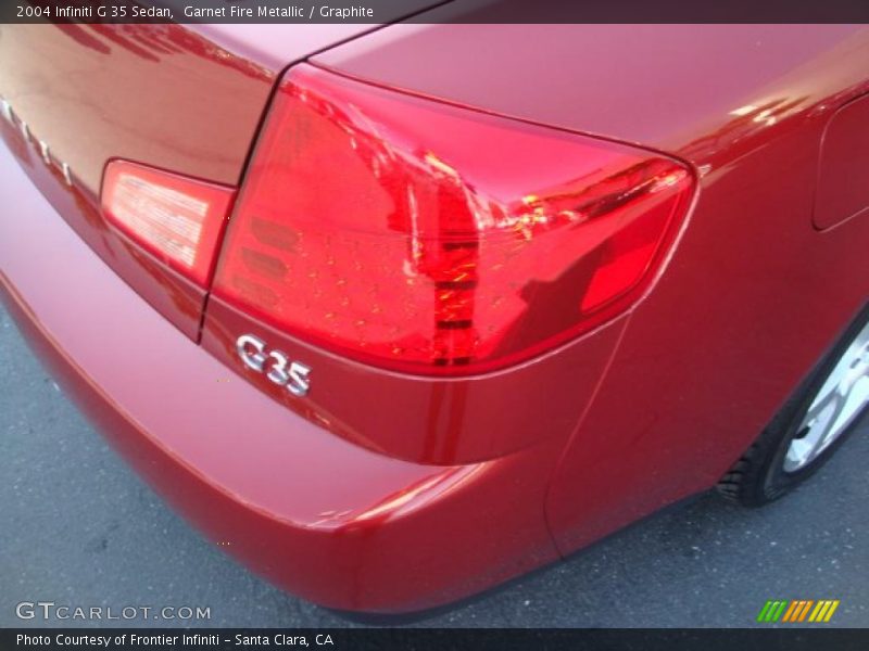 Garnet Fire Metallic / Graphite 2004 Infiniti G 35 Sedan
