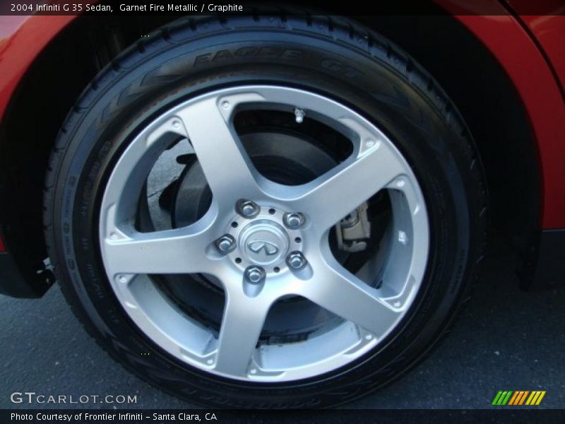 Garnet Fire Metallic / Graphite 2004 Infiniti G 35 Sedan