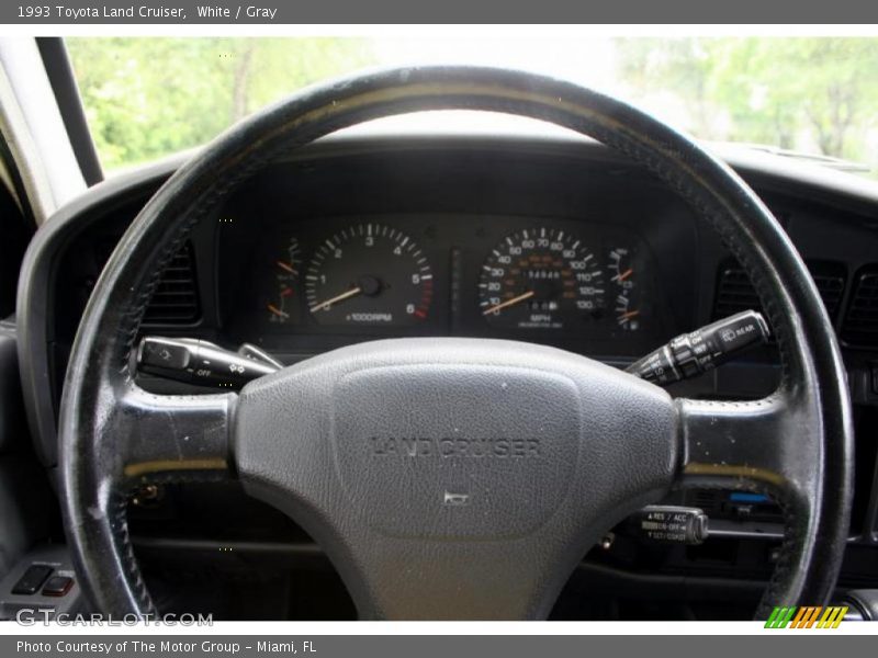 White / Gray 1993 Toyota Land Cruiser