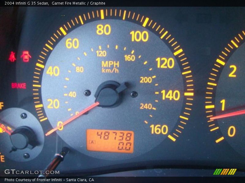 Garnet Fire Metallic / Graphite 2004 Infiniti G 35 Sedan