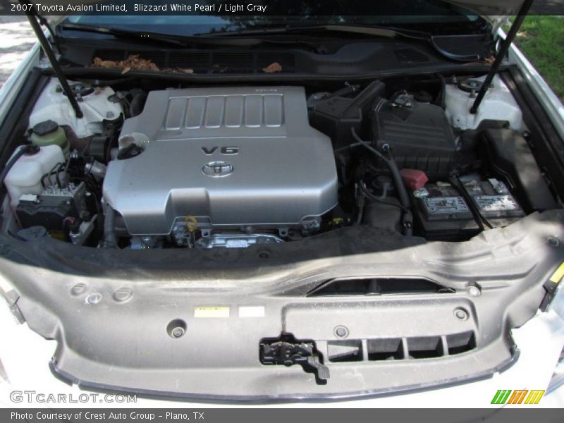 Blizzard White Pearl / Light Gray 2007 Toyota Avalon Limited