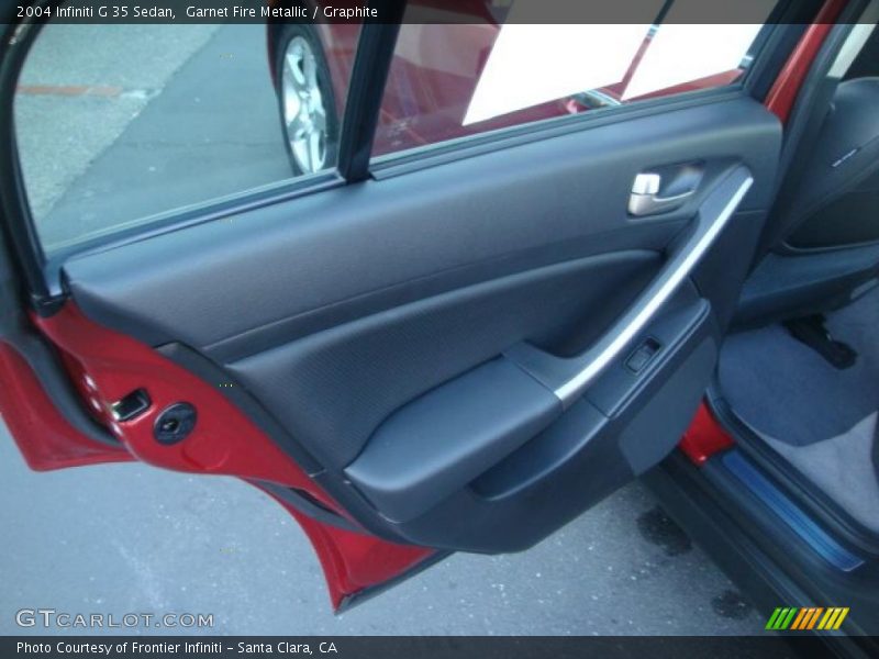Garnet Fire Metallic / Graphite 2004 Infiniti G 35 Sedan