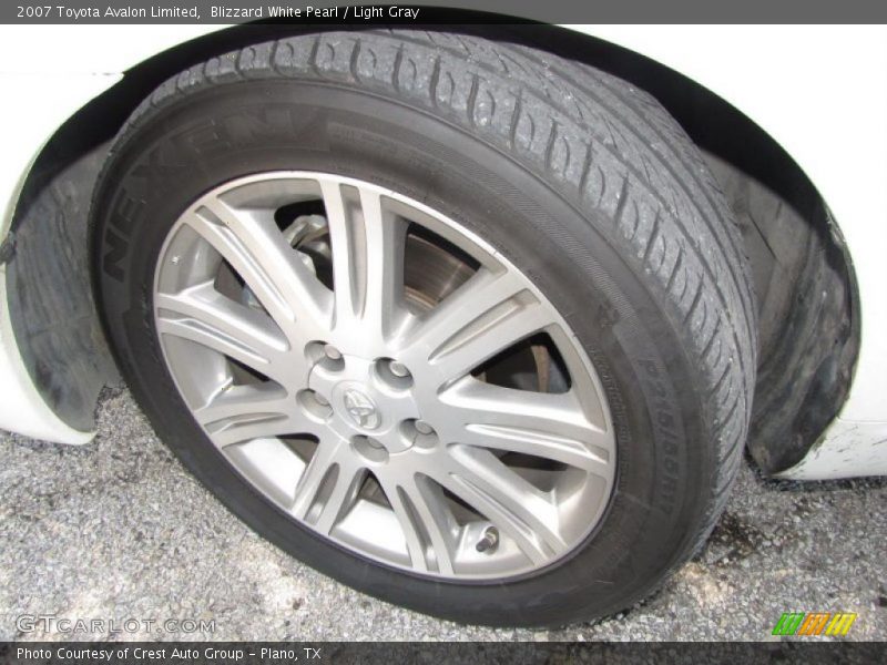 Blizzard White Pearl / Light Gray 2007 Toyota Avalon Limited