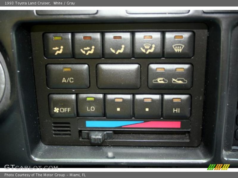 White / Gray 1993 Toyota Land Cruiser