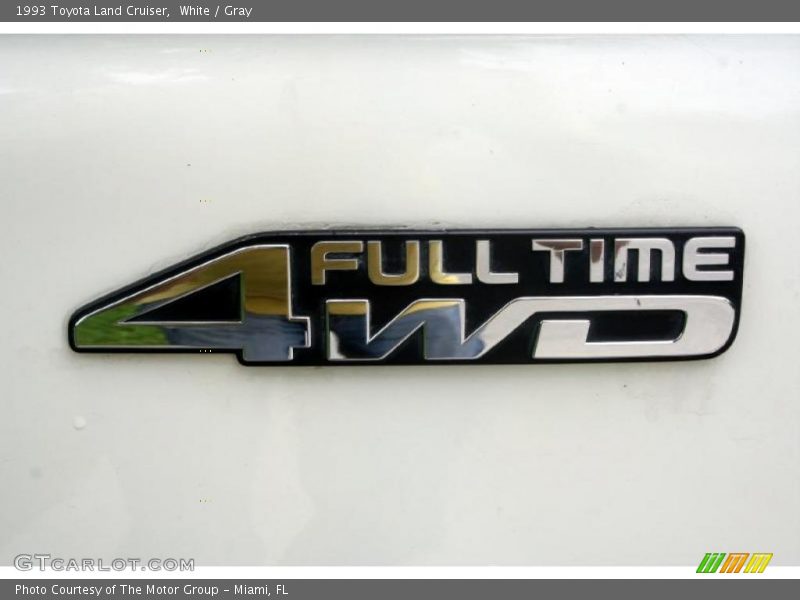 White / Gray 1993 Toyota Land Cruiser
