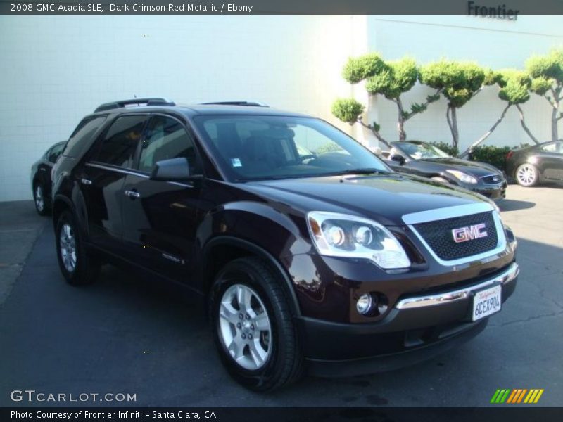 Dark Crimson Red Metallic / Ebony 2008 GMC Acadia SLE