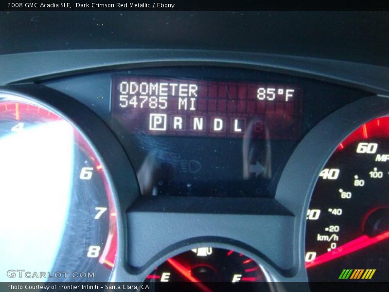 Dark Crimson Red Metallic / Ebony 2008 GMC Acadia SLE