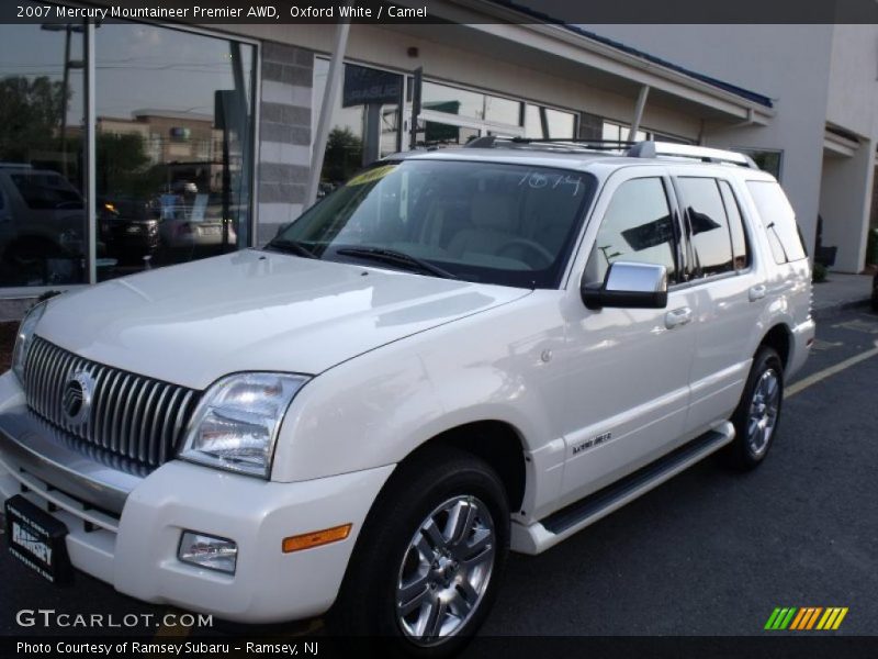 Oxford White / Camel 2007 Mercury Mountaineer Premier AWD