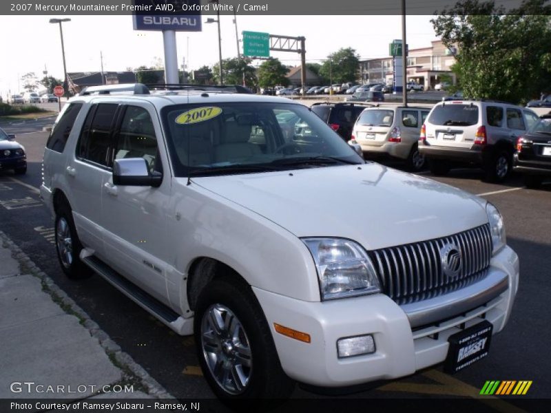 Oxford White / Camel 2007 Mercury Mountaineer Premier AWD