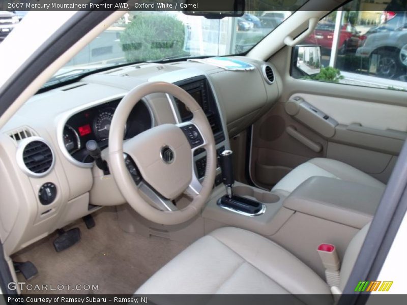 Oxford White / Camel 2007 Mercury Mountaineer Premier AWD
