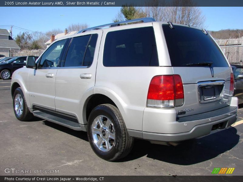 Silver Birch Metallic / Camel 2005 Lincoln Aviator Luxury AWD