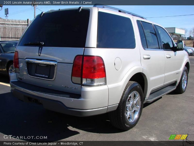 Silver Birch Metallic / Camel 2005 Lincoln Aviator Luxury AWD