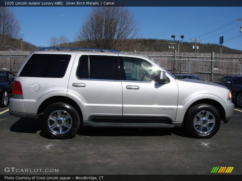 Silver Birch Metallic / Camel 2005 Lincoln Aviator Luxury AWD