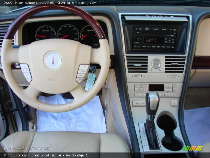 Silver Birch Metallic / Camel 2005 Lincoln Aviator Luxury AWD