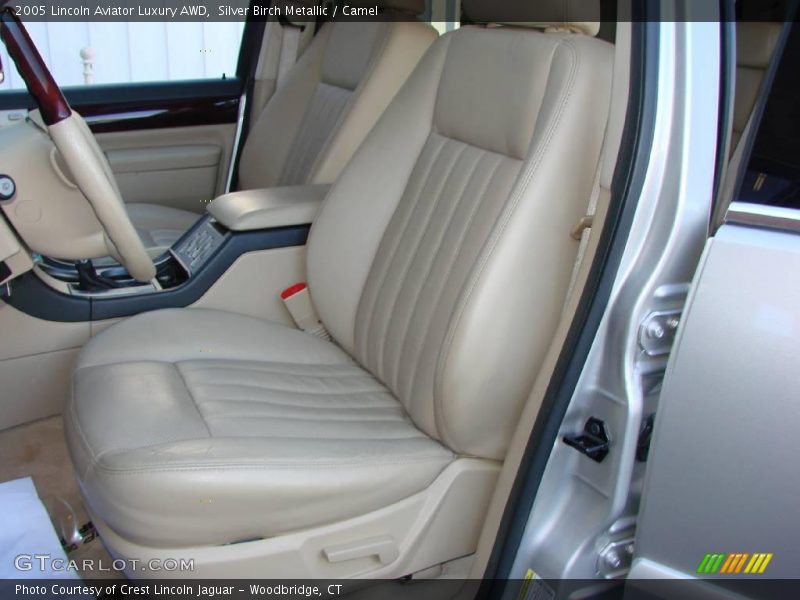 Silver Birch Metallic / Camel 2005 Lincoln Aviator Luxury AWD