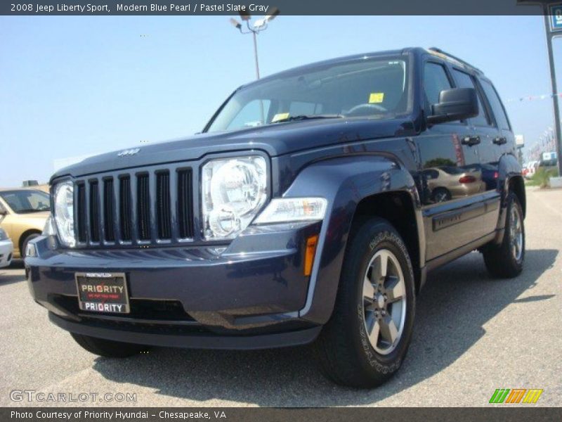 Modern Blue Pearl / Pastel Slate Gray 2008 Jeep Liberty Sport