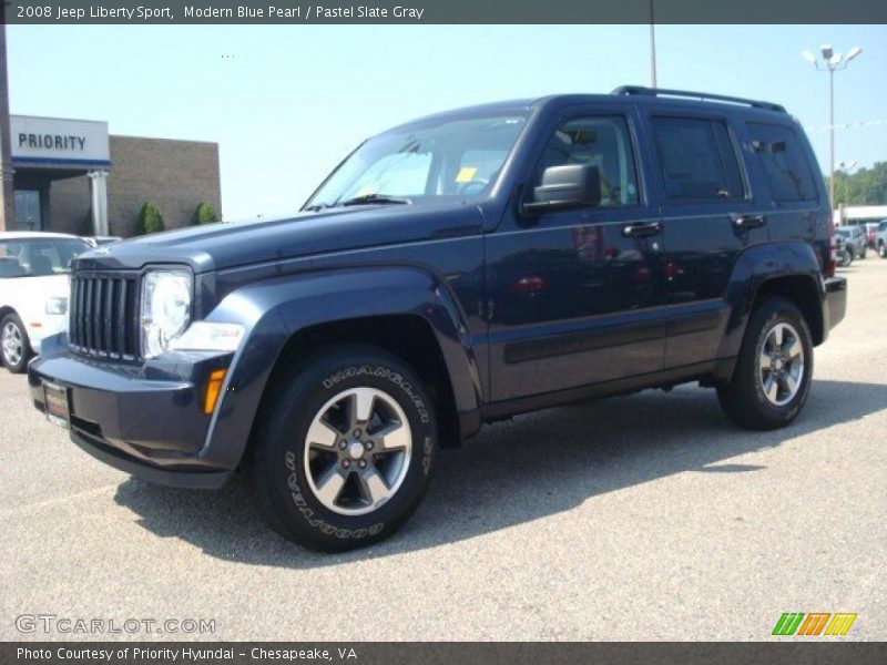 Modern Blue Pearl / Pastel Slate Gray 2008 Jeep Liberty Sport