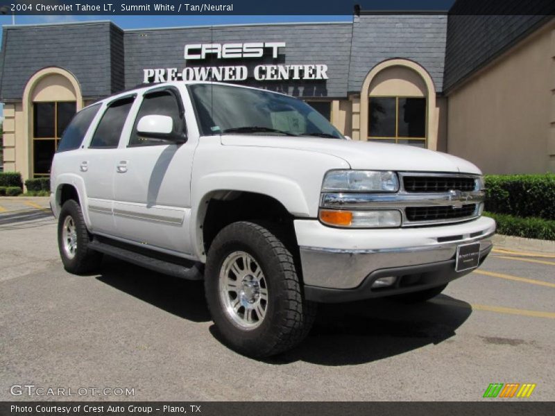 Summit White / Tan/Neutral 2004 Chevrolet Tahoe LT