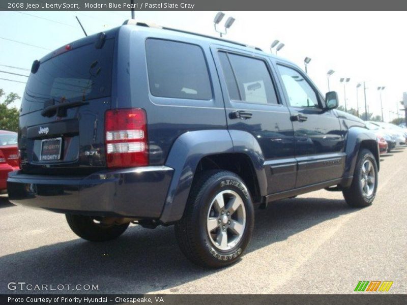 Modern Blue Pearl / Pastel Slate Gray 2008 Jeep Liberty Sport