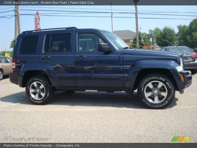 Modern Blue Pearl / Pastel Slate Gray 2008 Jeep Liberty Sport