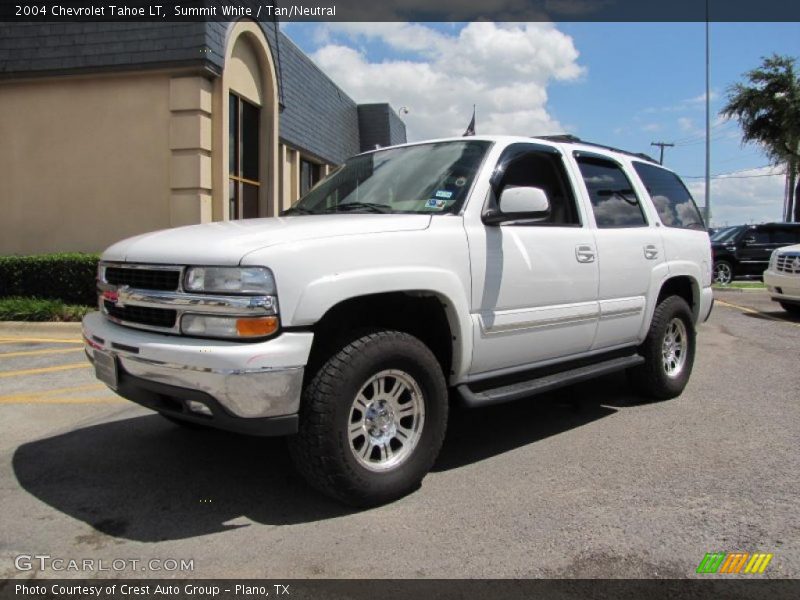 Summit White / Tan/Neutral 2004 Chevrolet Tahoe LT