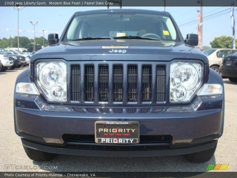 Modern Blue Pearl / Pastel Slate Gray 2008 Jeep Liberty Sport