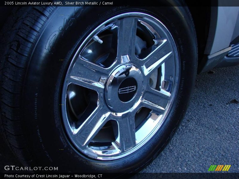 Silver Birch Metallic / Camel 2005 Lincoln Aviator Luxury AWD