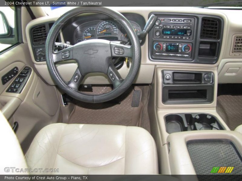 Summit White / Tan/Neutral 2004 Chevrolet Tahoe LT