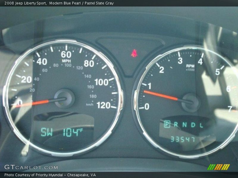 Modern Blue Pearl / Pastel Slate Gray 2008 Jeep Liberty Sport