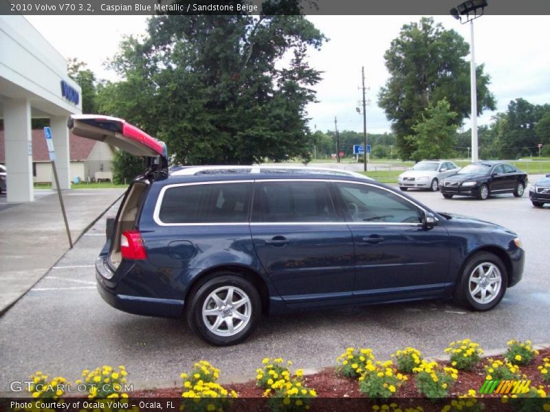 Caspian Blue Metallic / Sandstone Beige 2010 Volvo V70 3.2