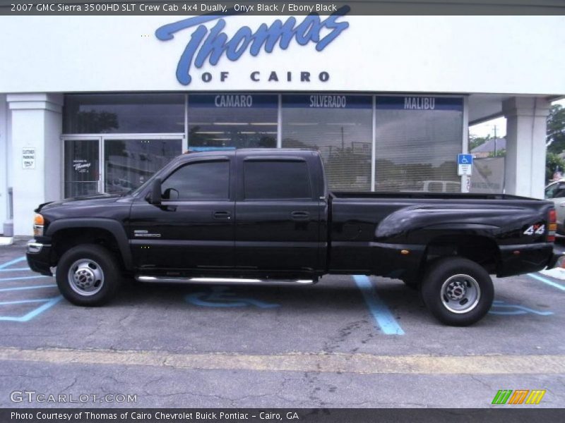 Onyx Black / Ebony Black 2007 GMC Sierra 3500HD SLT Crew Cab 4x4 Dually