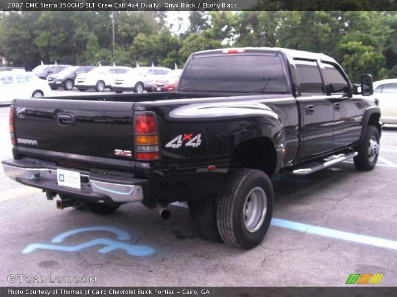 Onyx Black / Ebony Black 2007 GMC Sierra 3500HD SLT Crew Cab 4x4 Dually