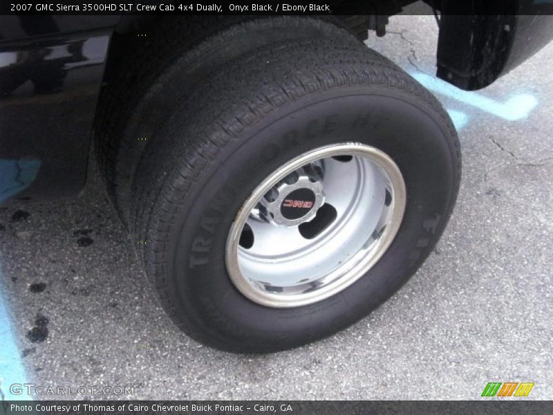 Onyx Black / Ebony Black 2007 GMC Sierra 3500HD SLT Crew Cab 4x4 Dually