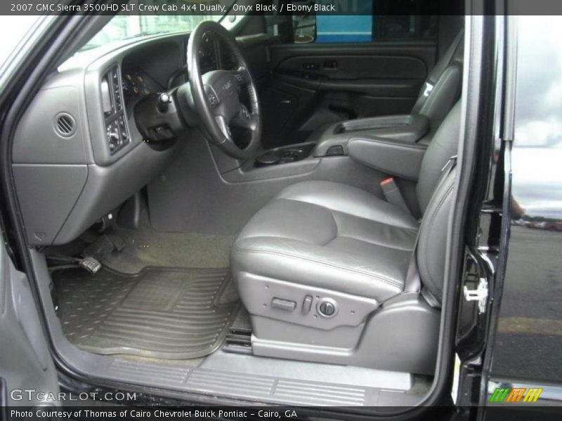 Onyx Black / Ebony Black 2007 GMC Sierra 3500HD SLT Crew Cab 4x4 Dually