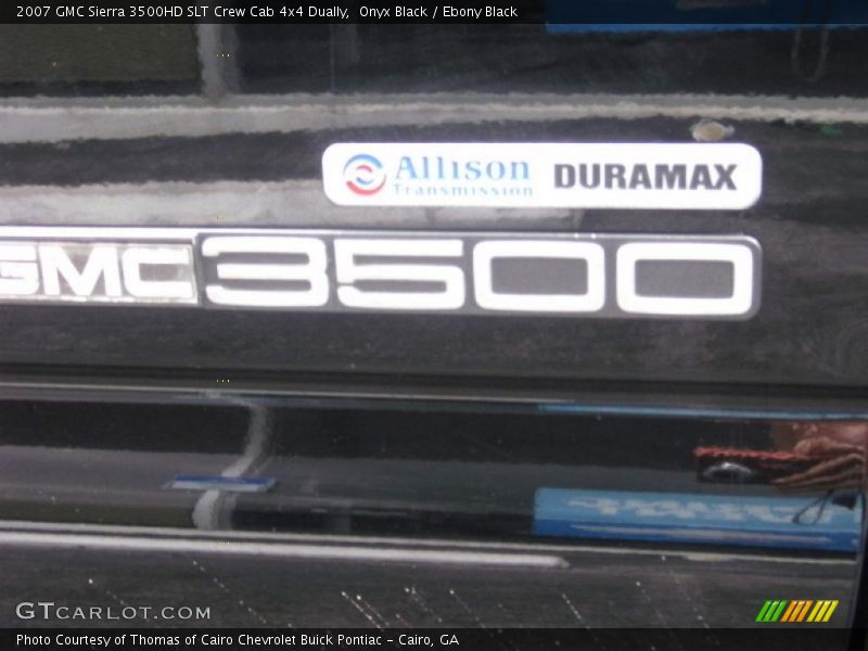 Onyx Black / Ebony Black 2007 GMC Sierra 3500HD SLT Crew Cab 4x4 Dually
