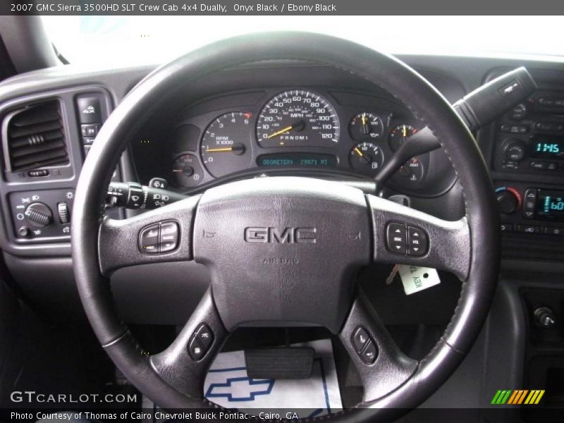 Onyx Black / Ebony Black 2007 GMC Sierra 3500HD SLT Crew Cab 4x4 Dually