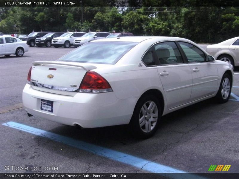 White / Gray 2008 Chevrolet Impala LT