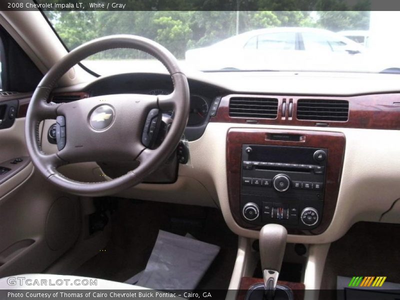 White / Gray 2008 Chevrolet Impala LT