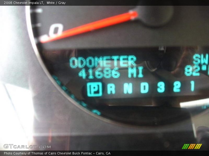 White / Gray 2008 Chevrolet Impala LT